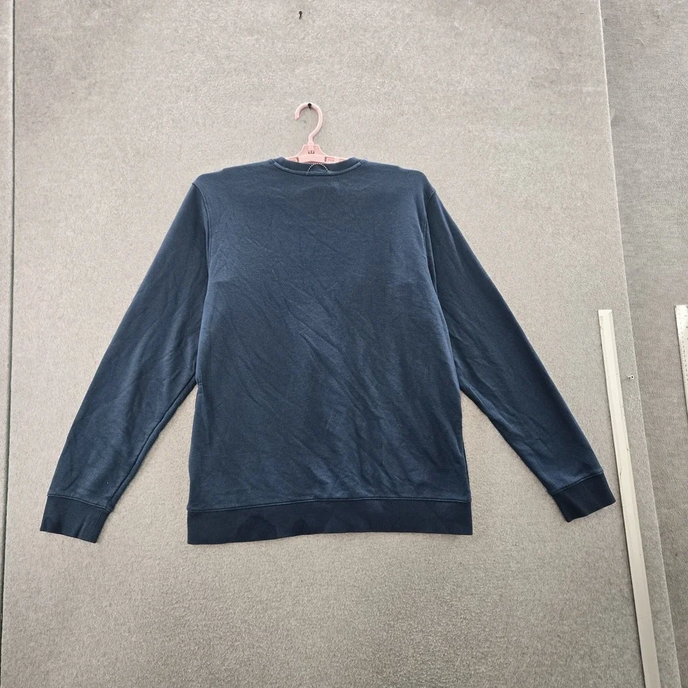 Under Armour Men Sweatshirt XL Blue‎ Colorblock UA Rival Terry Scribble Crew
